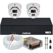 Kit Intelbras 2 Cameras de Segurança Vhd 3220d Mini Com áudio e microfone dvr 3004c Full Hd Kit Intelbras 2 Cameras de Segurança Vhd 3220d Mini Com áudio e microfone dvr 3004c Full Hd