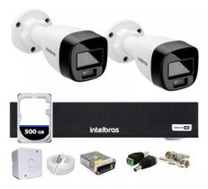 Kit Intelbras 2 Vhd 1120b Full Color, Dvr Mhdx 1004,c/500gb Kit Intelbras 2 Vhd 1120b Full Color, Dvr Mhdx 1004,c/500gb
