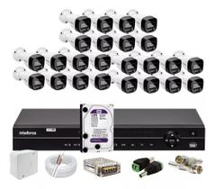 Kit Intelbras 24 Vhd 1120b Full Color,dvr 32ch Mhdx 1232 4tb Kit Intelbras 24 Vhd 1120b Full Color,dvr 32ch Mhdx 1232 4tb