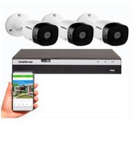 Kit Intelbras 3 Cam Hd 1120b Dvr Mhdx 3104