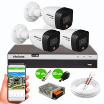 Kit Intelbras 3 Cam Vhd 1220 Full Color Dvr Mhdx 3104 S/ Hd Kit Intelbras 3 Cam Vhd 1220 Full Color Dvr Mhdx 3104 S/ Hd