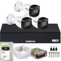 Kit Intelbras 3 Câmeras Vhd 1130 Hd 1mp 30m Dvr De 4 Canais com hd 1tb Kit Intelbras 3 Câmeras Vhd 1130 Hd 1mp 30m Dvr De 4 Canais com hd 1tb