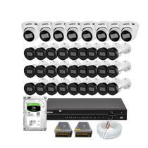 Kit Intelbras 32 câmeras de Segurança Vhd 1130 30m Dvr de 32 canais MHDX 1232 Hd 3tb