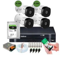 Kit Intelbras 4 Cam 1120b Dvr 04ch Full hd C/Hd 1 Tb