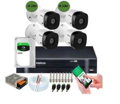 Kit Intelbras 4 Cam 1120b Dvr 04ch Full hd C/Hd 160GB