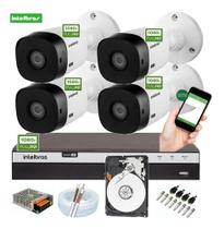 Kit Intelbras 4 Cam 1220b Fullhd Dvr Mhdx 3004c Full Hd C/ Hd