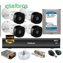 Kit Intelbras 4 Cam Full Hd 1220b + Dvr imhdx 3004 C/hd