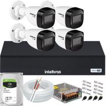 Kit Intelbras 4 Câmeras Vhd 1130 30m Dvr De 4 Canais 1004-c Mhdx com Hd 1tb Kit Intelbras 4 Câmeras Vhd 1130 30m Dvr De 4 Canais 1004-c Mhdx com Hd 1tb
