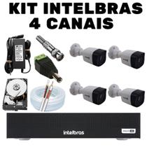 Kit Intelbras 4 Canais Completo