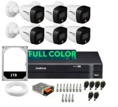 Kit Intelbras 6 Cam 1220b Full Color Dvr 8ch C/Hd 1 Tb