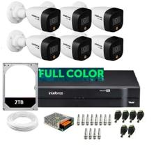 Kit Intelbras 6 Cam 1220b Full Color Dvr 8ch C/Hd 2 Tb
