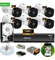 Kit Intelbras 6 Cam 1220b Fullhd Dvr 8 Mhdx 1208 Hd 1 Tera Kit Intelbras 6 Cam 1220b Fullhd Dvr 8 Mhdx 1208 Hd 1 Tera
