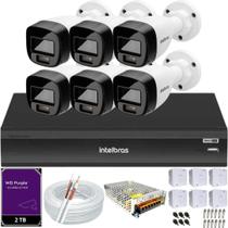Kit Intelbras 6 Câmeras Segurança VHD 3220b áudio Full Color Dvr iMhdx 3108 2TB Purple Kit Intelbras 6 Câmeras Segurança VHD 3220b áudio Full Color Dvr iMhdx 3108 2TB Purple