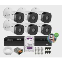 Kit Intelbras 6 Cameras vhl 1120B e dvr mhdx 1008 c/hd 2TB Purple
