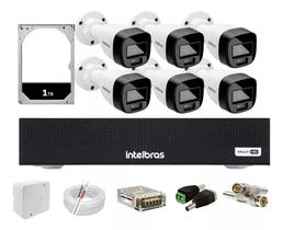 Kit Intelbras 6 Full Color Vhd 1120b Dvr 8 Mhdx 1008 C/1tb Kit Intelbras 6 Full Color Vhd 1120b Dvr 8 Mhdx 1008 C/1tb