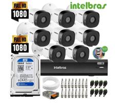 Kit Intelbras 8 Cam 1220b Fullhd Dvr Mhdx Multi Hd C/500gb Kit Intelbras 8 Cam 1220b Fullhd Dvr Mhdx Multi Hd C/500gb