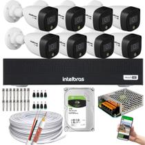 Kit Intelbras 8 Cam Full Color 1220b Dvr Mhdx 3008-C C/ Hd 1 Tb