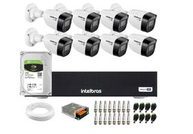 Kit Intelbras 8 Cam Vhd 1130b Ir 30m Dvr 8ch Mhdx 1008 C/ 1tb Kit Intelbras 8 Cam Vhd 1130b Ir 30m Dvr 8ch Mhdx 1008 C/ 1tb