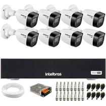 Kit Intelbras 8 Cam Vhd 1130b Ir 30m Dvr 8ch Mhdx 1008 S/Hd Kit Intelbras 8 Cam Vhd 1130b Ir 30m Dvr 8ch Mhdx 1008 S/Hd