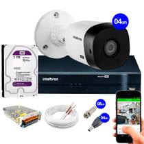 Kit Intelbras 8 Câmeras HD 720p VHL 1120 B + DVR 1108 Intelbras com HD 1TB + Acessórios