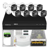 Kit Intelbras 8 Câmeras Vhc 1120 20m Dvr De 8 Canais Hd 1tb