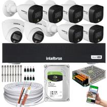 Kit Intelbras 8 Cameras Vhd 1220 Full Color Dvr Mhdx 3008-C c/ hd 1tb Kit Intelbras 8 Cameras Vhd 1220 Full Color Dvr Mhdx 3008-C c/ hd 1tb