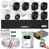 Kit Intelbras 8 Cameras Vhd 1220 Full Color Dvr Mhdx 3008-C c/ hd 2tb