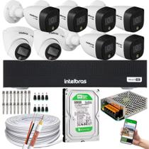 Kit Intelbras 8 Cameras Vhd 1220 Full Color Dvr Mhdx 3008-C