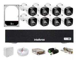 Kit Intelbras 8 Full Color Vhd 1120b Dvr 8 Mhdx 1008 C/1tb Kit Intelbras 8 Full Color Vhd 1120b Dvr 8 Mhdx 1008 C/1tb