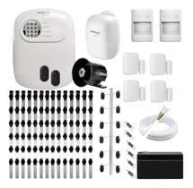 Kit Intelbras Alarme E Cerca Elétrica Industrial 75m 3 Canto