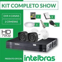 Kit Intelbras Completo Alta Definição - 2 Câmeras Hd C/Hd 500GB