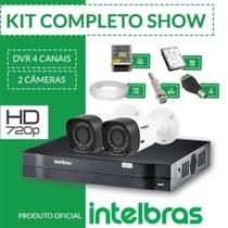 Kit Intelbras Completo Alta Definição - 2 Câmeras - Hd Kit Intelbras Completo Alta Definição - 2 Câmeras - Hd