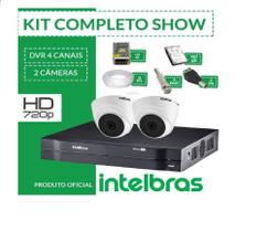 Kit Intelbras completo alta definição - 2 câmeras internas - HD