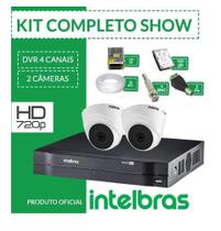Kit Intelbras completo alta definição - 2 câmeras internas - HD Kit Intelbras completo alta definição - 2 câmeras internas - HD