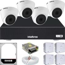 Kit Intelbras Completo Alta Definição - 4 Câmeras - Hd Kit Intelbras Completo Alta Definição - 4 Câmeras - Hd