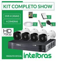 Kit Intelbras Completo Alta definição - 4 Câmeras - HD