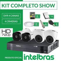 Kit Intelbras completo alta definição - 4 câmeras int/ext - HD