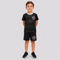 Kit Inter Miami Dry II Infantil Preto e Rosa Kit Inter Miami Dry II Infantil Preto e Rosa