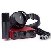 Kit Interface Focusrite Scarlett Solo 4th Gen - 4 Geração