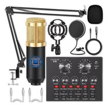 Kit Interface Mesa V8, Microfone Bm800 Com Braço Articulado
