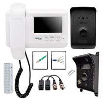 Kit Interfone Camera IVR 1010 Intelbras cabo e protetor