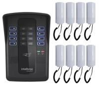 Kit Interfone Coletivo para 8 Apartamentos com Central Intelbras Collective 8 e Terminais TDMI 300
