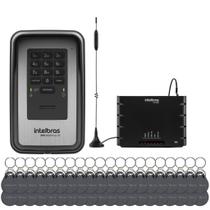Kit Interfone Coletivo Sem Fio Intelbras com Tecnologia 3G, Porteiro XPE 1013 Plus ID e 40 Chaveiros RFID Kit Interfone Coletivo Sem Fio Intelbras com Tecnologia 3G, Porteiro XPE 1013 Plus ID e 40 Chaveiros RFID