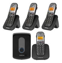 Kit Interfone e Telefone Sem Fio Intelbras TIS 5010 3 Ramais Adicionais TS 5121