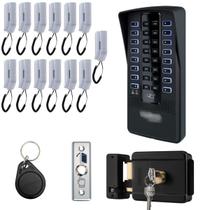 Kit Interfone Porteiro Coletivo 13 Pontos Apartamentos Intelbras Com Fechadura e Tags Acesso