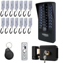 Kit Interfone Porteiro Coletivo 14 Pontos Apartamentos Intelbras Com Fechadura e Tags Acesso