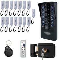 Kit Interfone Porteiro Coletivo 15 Pontos Apartamentos Intelbras Com Fechadura e Tags Acesso