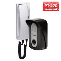 Kit Interfone Porteiro Eletrônico Residencial PT-270 Protection