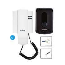 Kit Interfone Porteiro IPR 8010 Intelbras 50m Combo Oficial