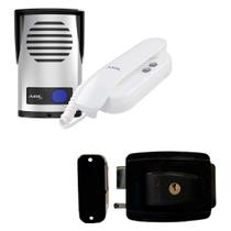 Kit Interfone Porteiro P10-S + Fechadura AGL-inha Externa 12V Portão Abre P/ Fora Kit Interfone Porteiro P10-S + Fechadura AGL-inha Externa 12V Portão Abre P/ Fora